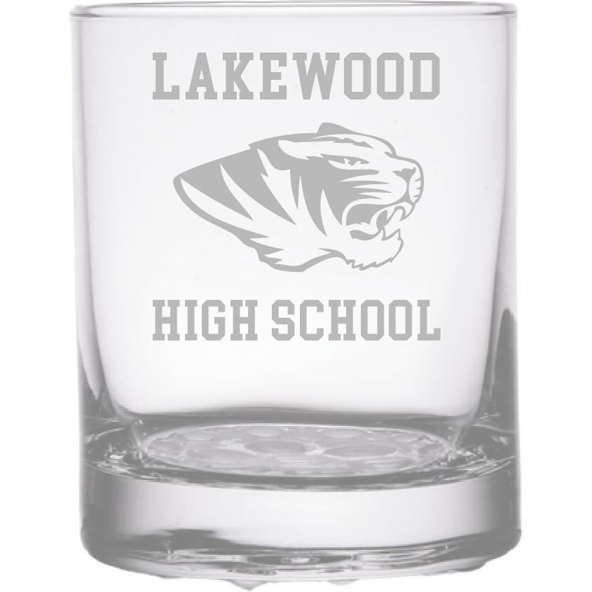 Lakewood High School Old Fashioned Glass - Nob Hil Base