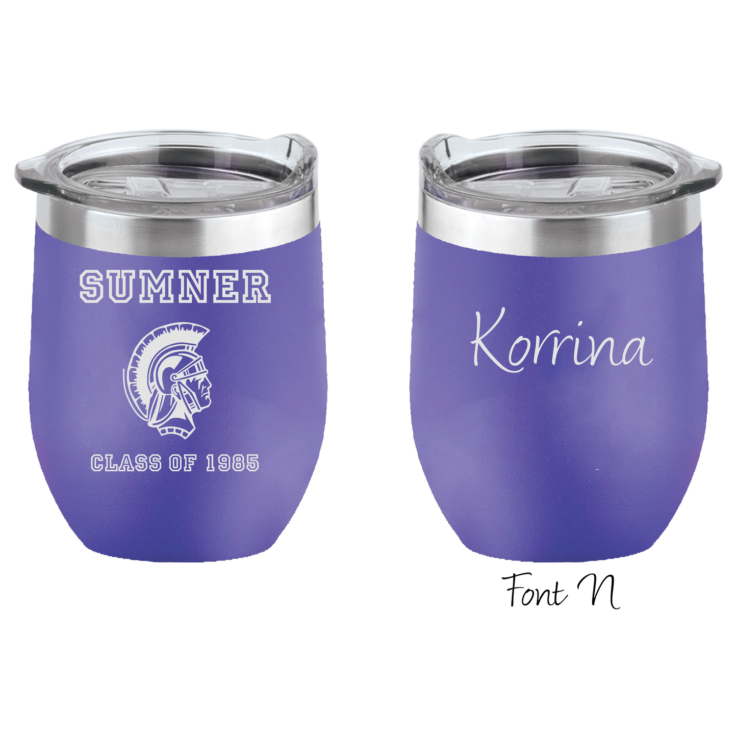 SumnerHigh School Class of 1985 16 oz Insulated Wine Tumbler