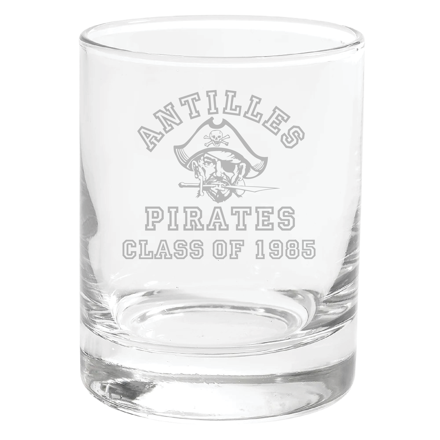 Antilles High School Pirates Class of 1985 Old Fashioned Glass