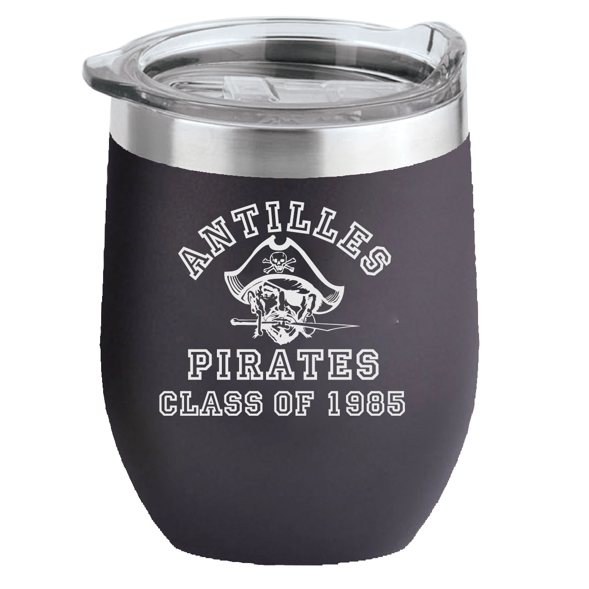 Antilles High School Pirates Class of 1985 16 oz Insulated Wine Tumbler