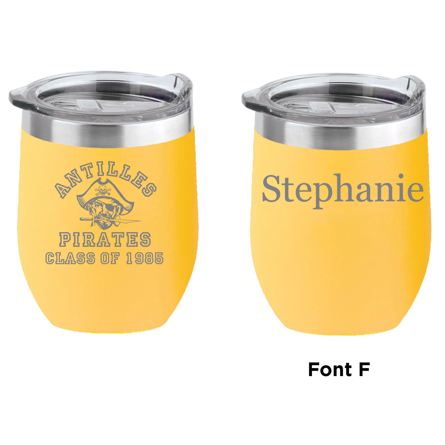Antilles High School Pirates Class of 1985 16 oz Insulated Wine Tumbler
