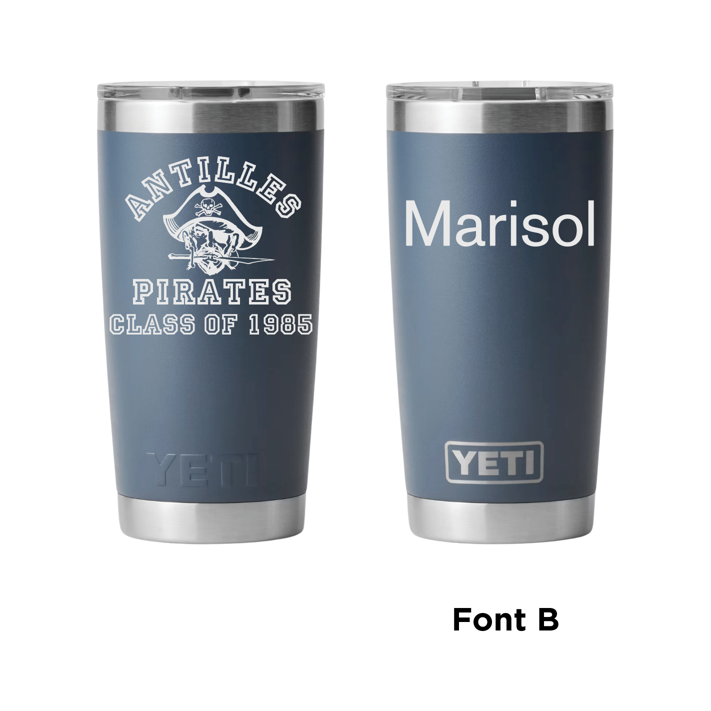 Antilles High School Pirates Class of 1985 20 oz Yeti Rambler