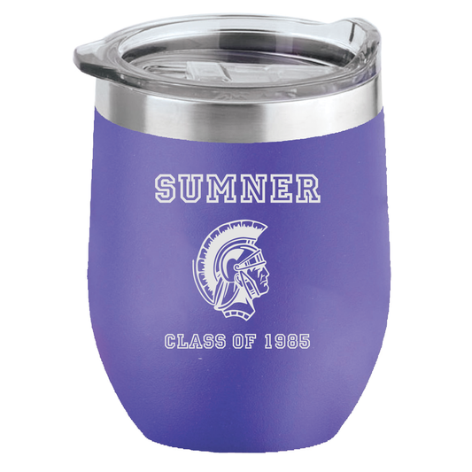 SumnerHigh School Class of 1985 16 oz Insulated Wine Tumbler