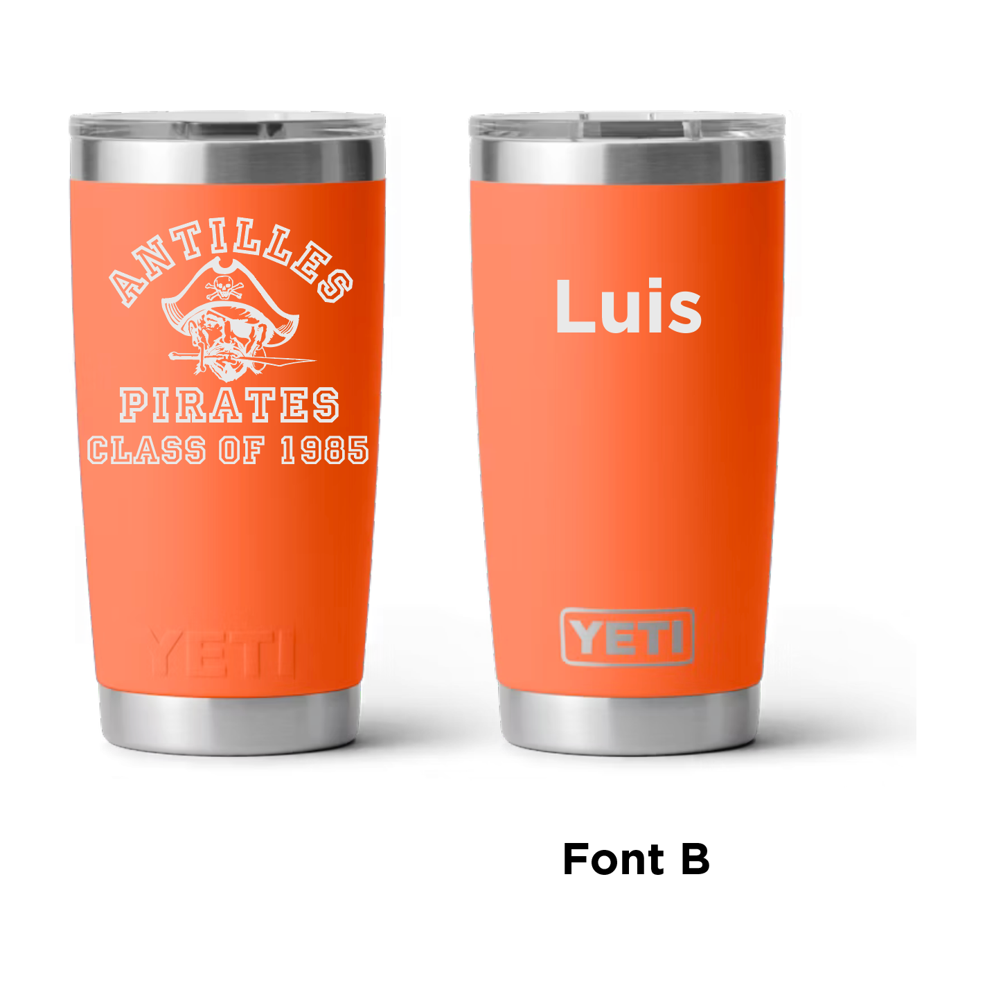 Antilles High School Pirates Class of 1985 20 oz Yeti Rambler