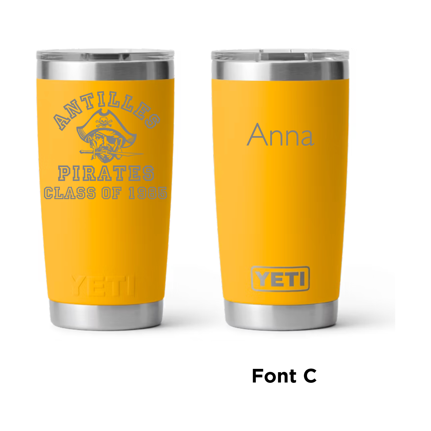 Antilles High School Pirates Class of 1985 20 oz Yeti Rambler