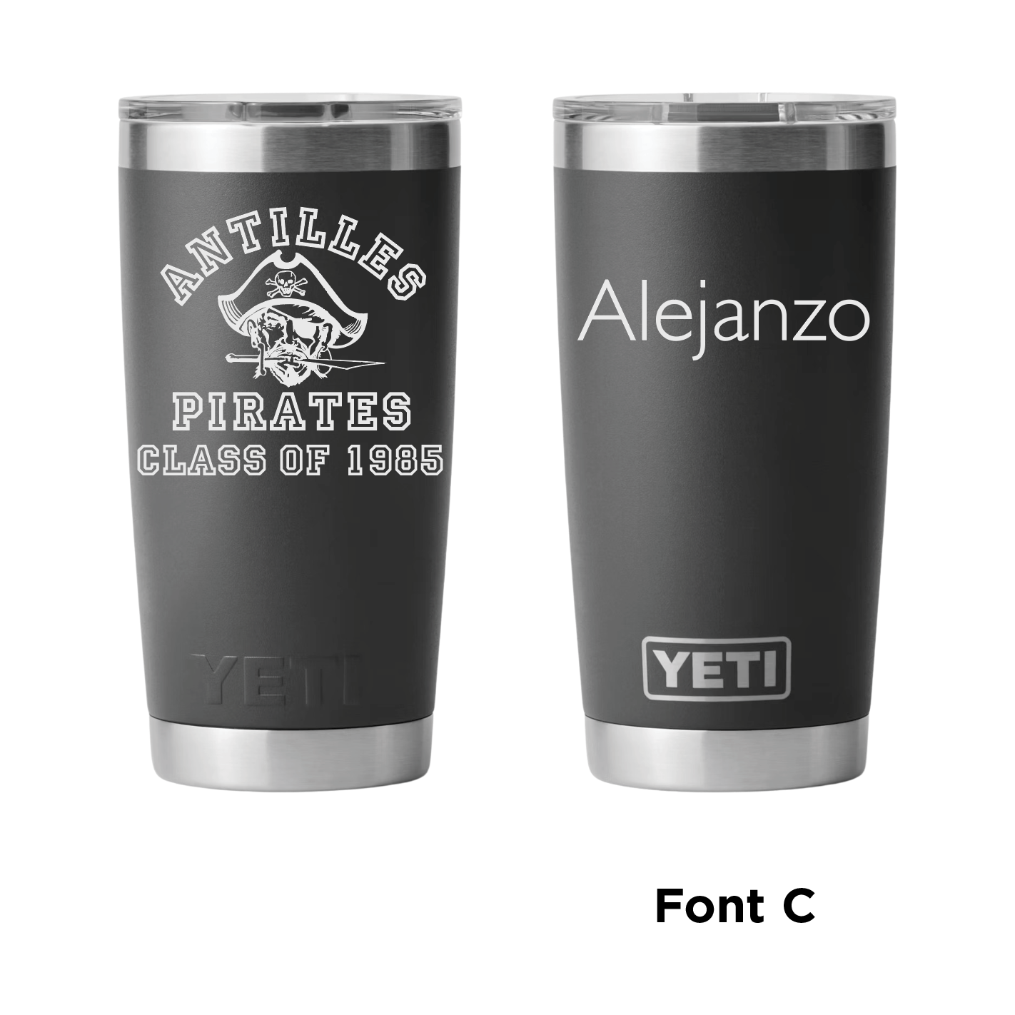 Antilles High School Pirates Class of 1985 20 oz Yeti Rambler