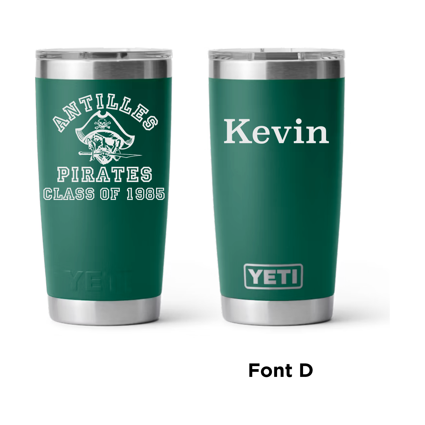 Antilles High School Pirates Class of 1985 20 oz Yeti Rambler