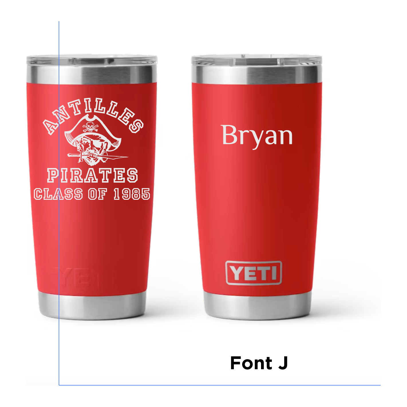 Antilles High School Pirates Class of 1985 20 oz Yeti Rambler