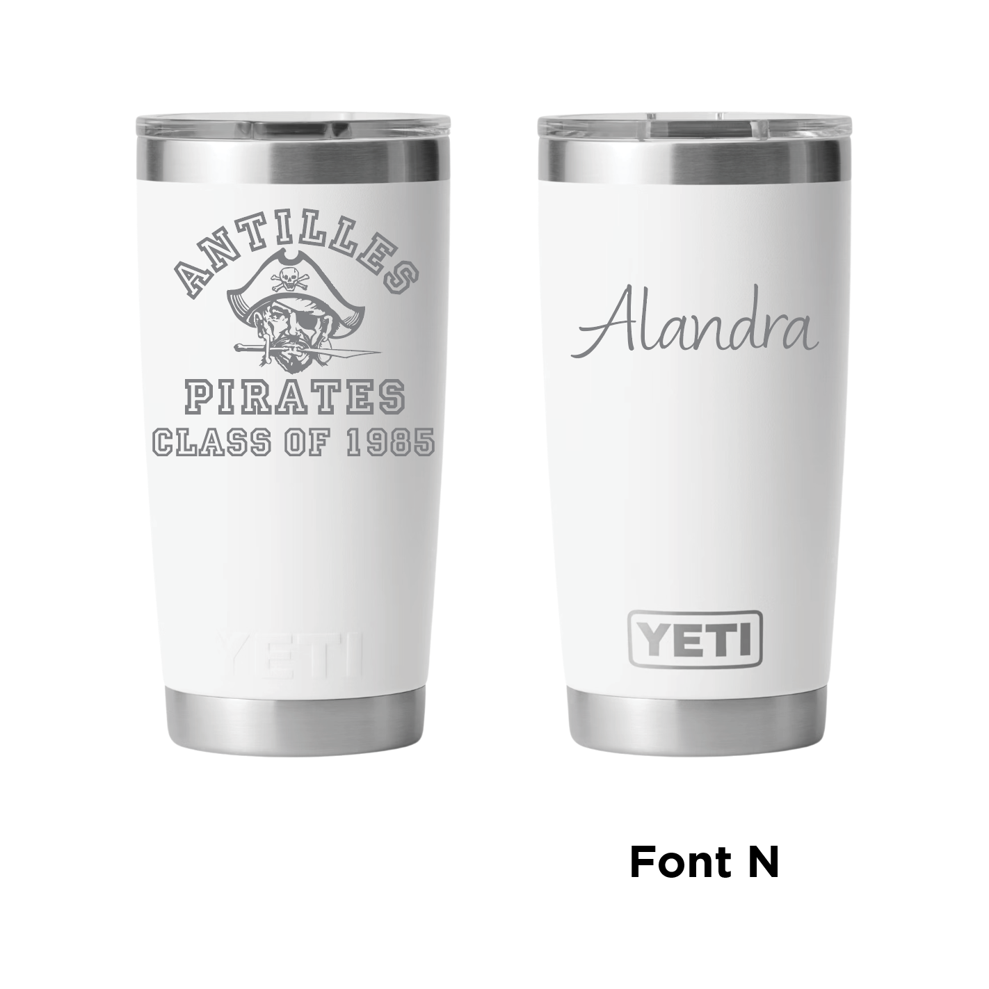 Antilles High School Pirates Class of 1985 20 oz Yeti Rambler