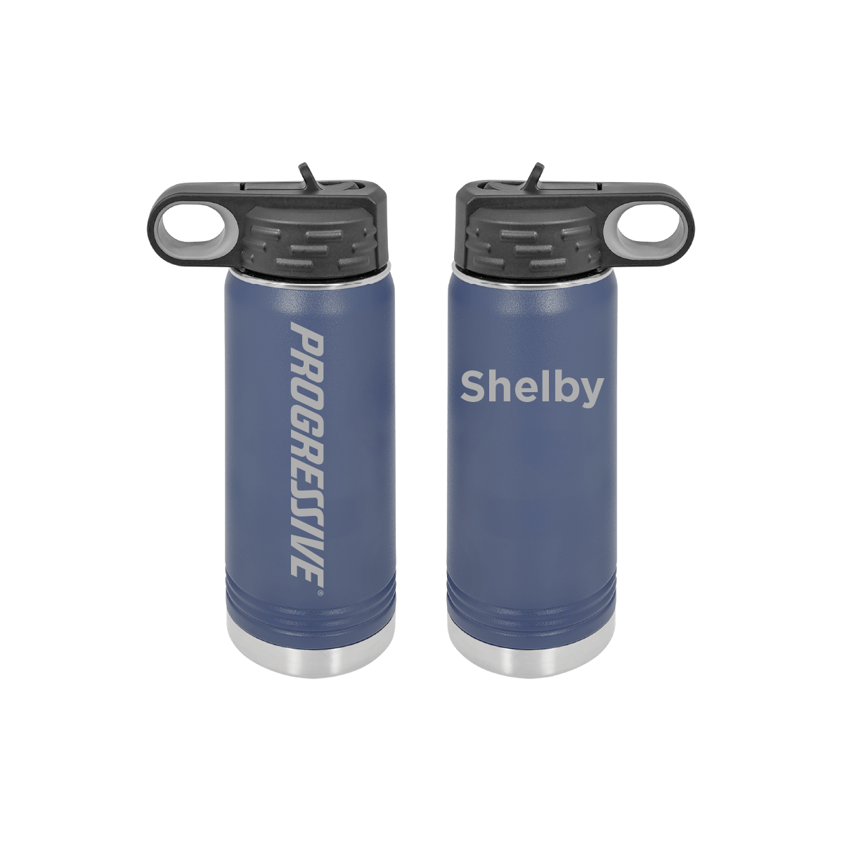 Progressive 20 oz Water Bottle – Gold Camp Engraving