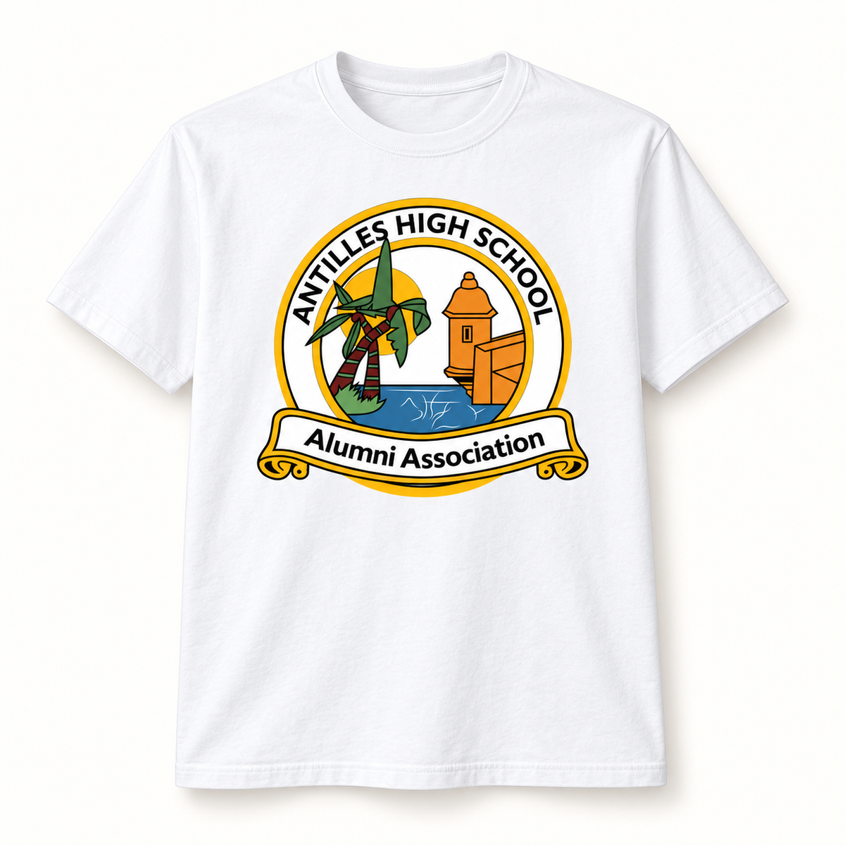 Core Cotton Tee | CLASSIC | White | AHSAA — logo only