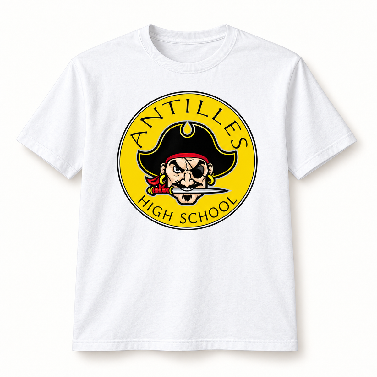 Core Cotton Tee | CLASSIC | White | New Pirate — logo only