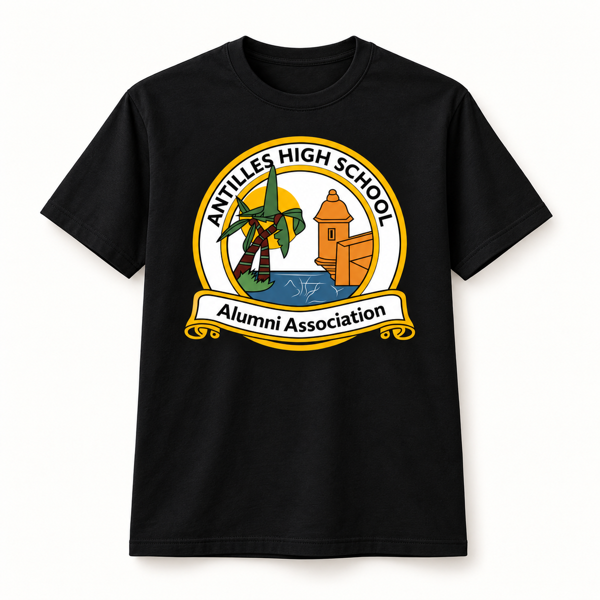 Core Cotton Tee | CLASSIC | Black | AHSAA — logo only