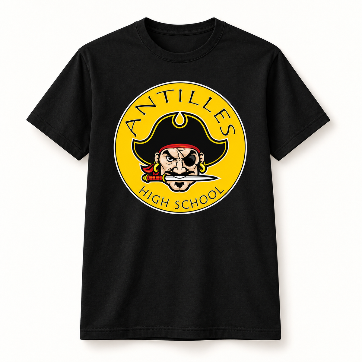 Core Cotton Tee | CLASSIC | Black | New Pirate — logo only