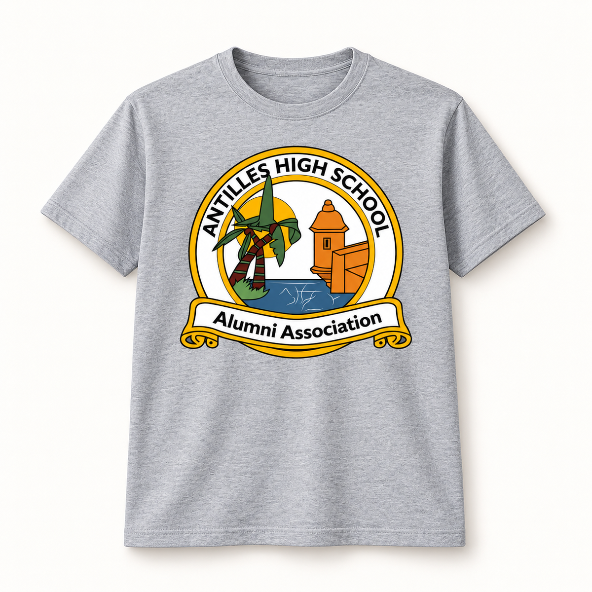 Core Cotton Tee | CLASSIC | Grey | AHSAA — logo only