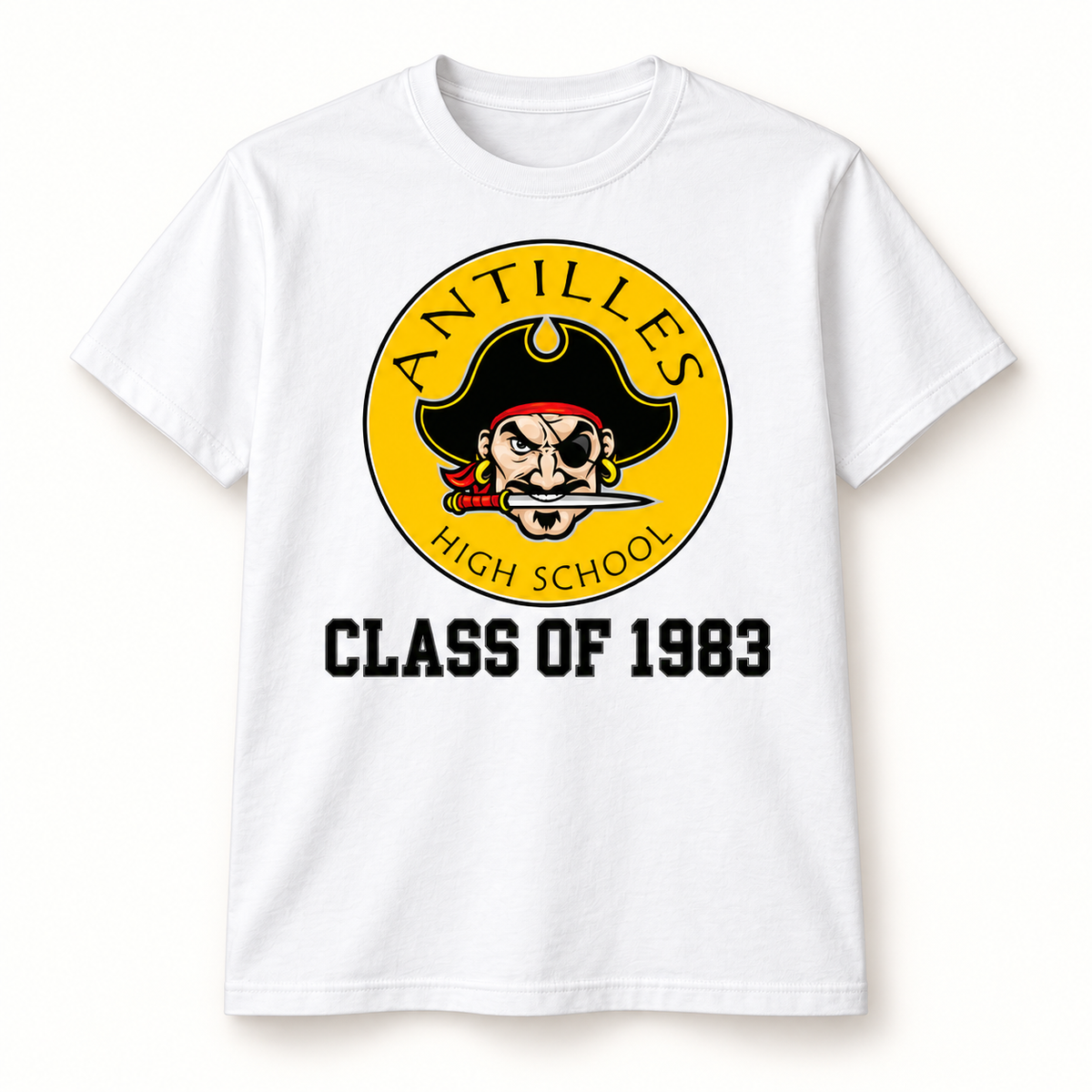 Core Cotton Tee | CLASSIC+ | White | New Pirate — sample CLASS OF 1983