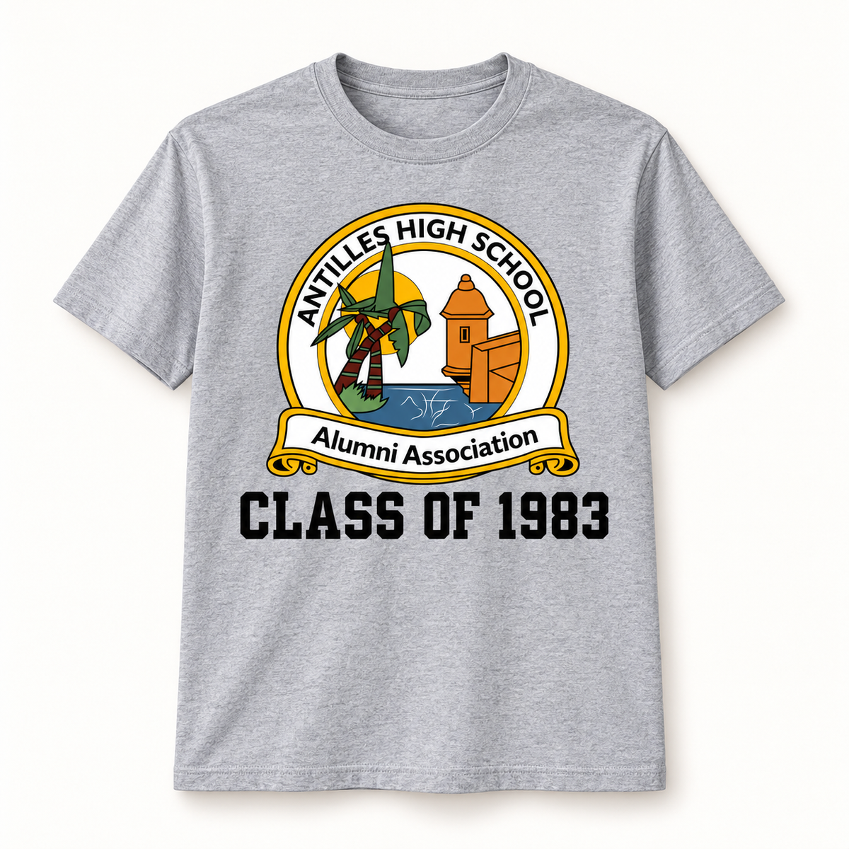 Core Cotton Tee | CLASSIC+ | Grey | AHSAA — sample CLASS OF 1983