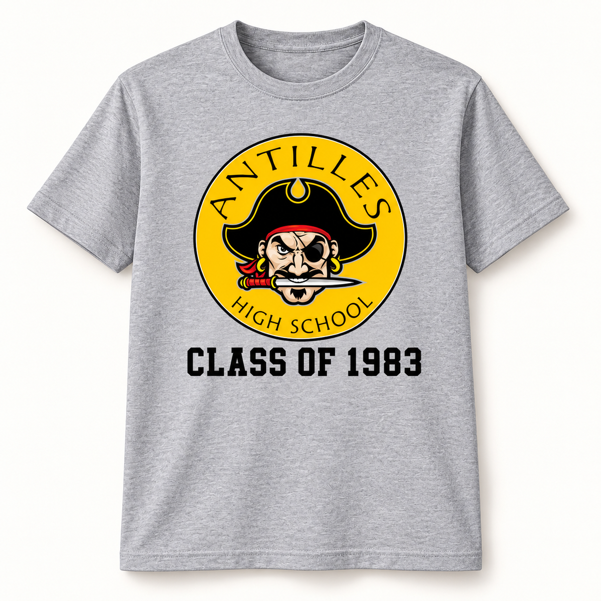 Core Cotton Tee | CLASSIC+ | Grey | New Pirate — sample CLASS OF 1983