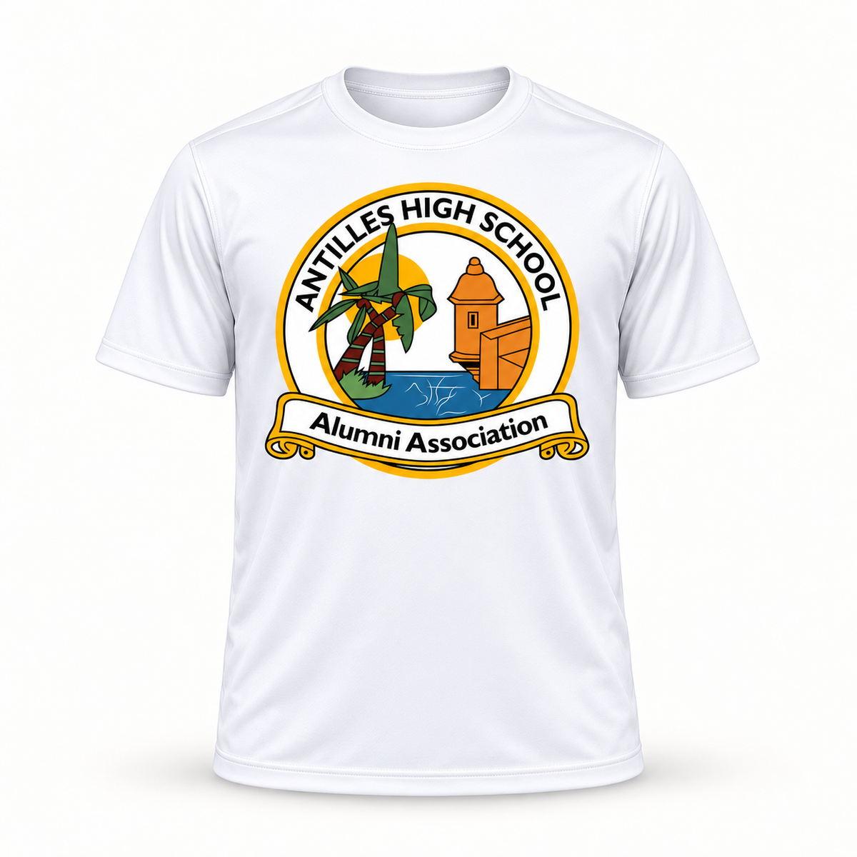 Performance Tee | CLASSIC | White | AHSAA — logo only