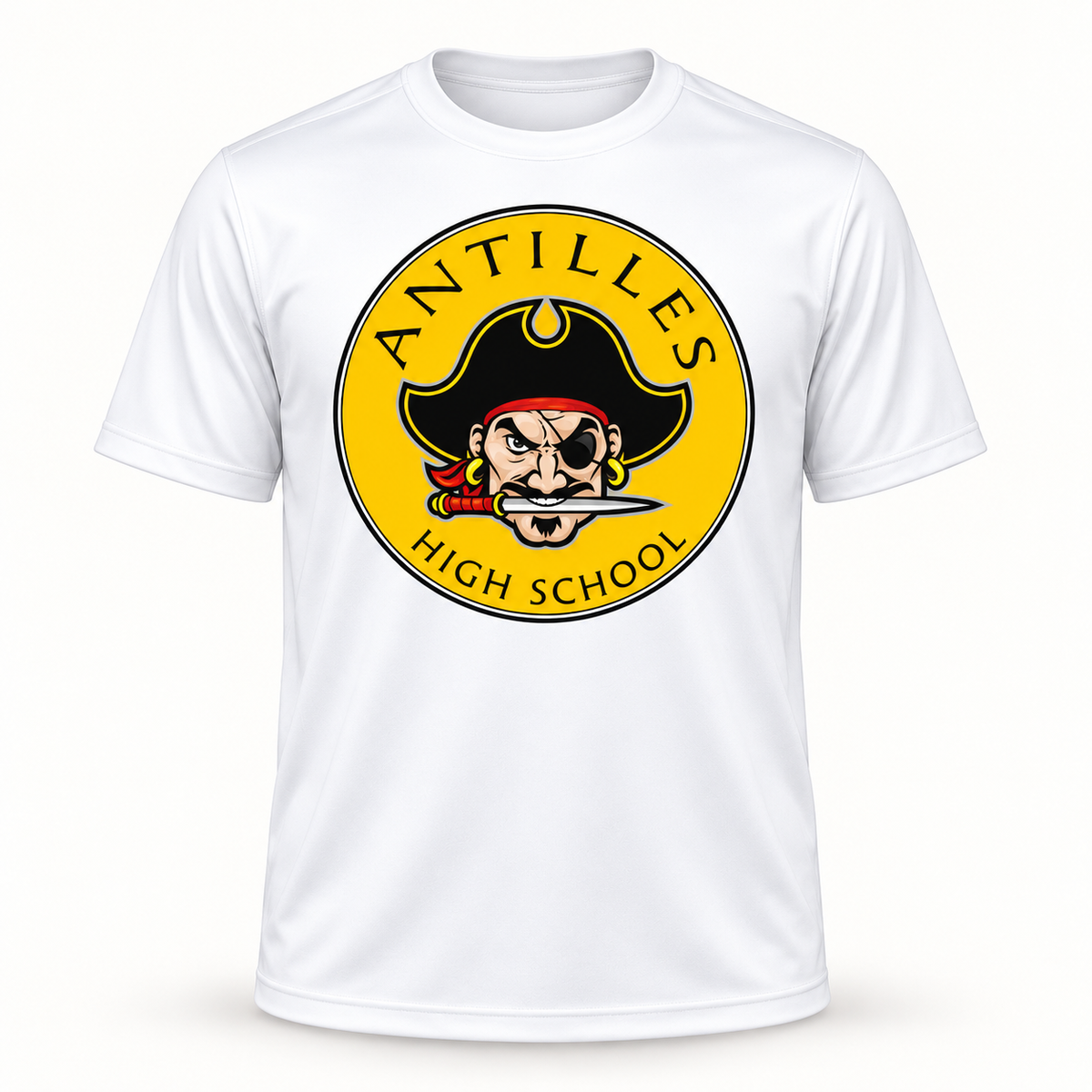 Performance Tee | CLASSIC | White | New Pirate — logo only