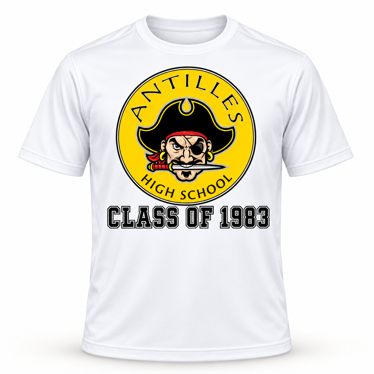 Performance Tee | CLASSIC+ | White | New Pirate — sample CLASS OF 1983