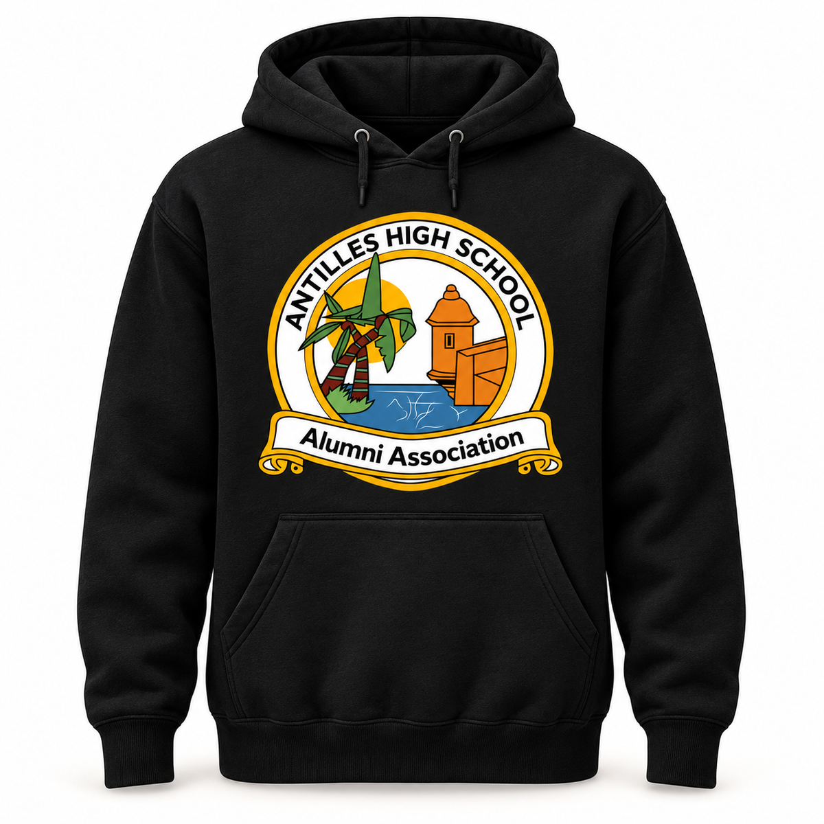 Pullover Hoodie | CLASSIC | Black | AHSAA — logo only