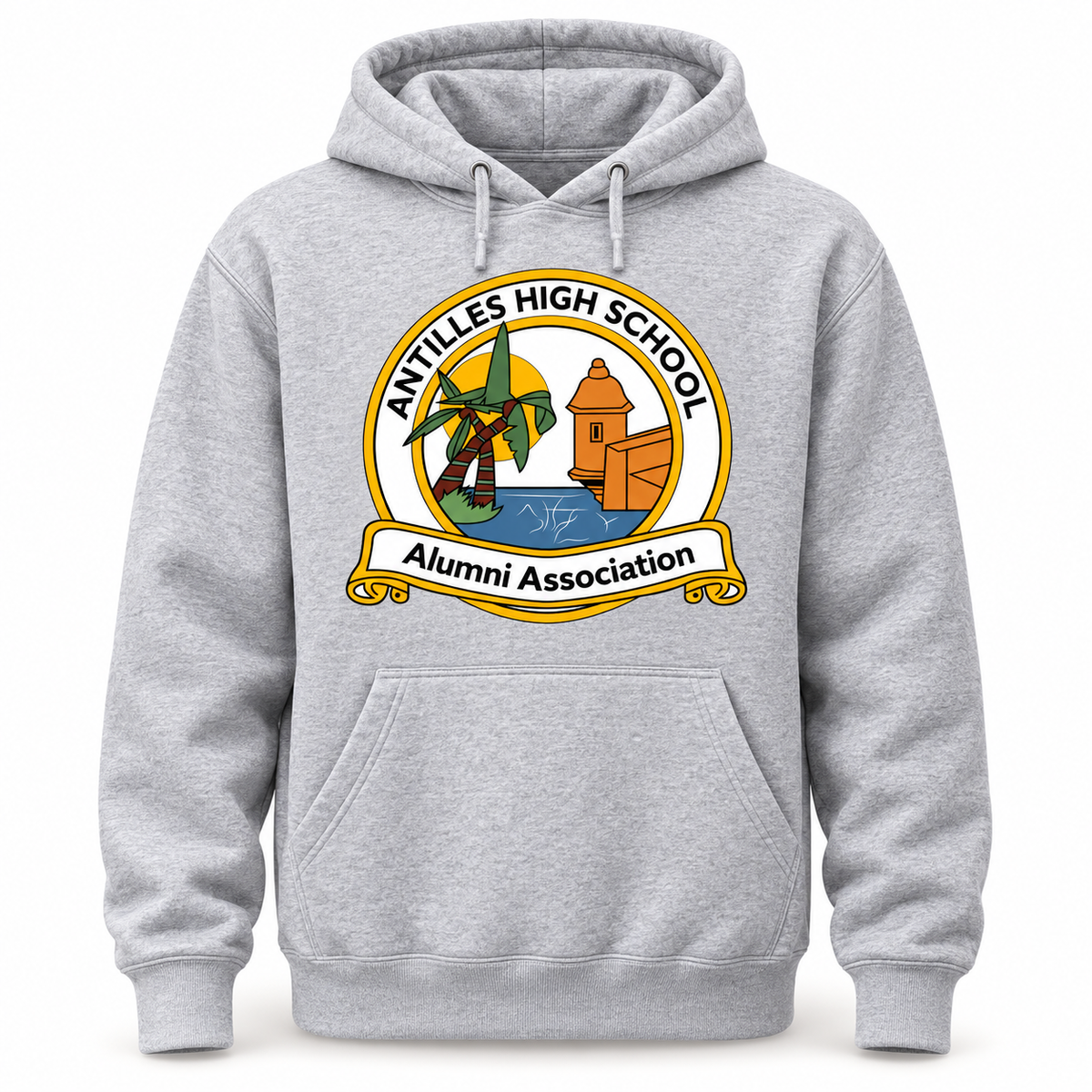 Pullover Hoodie | CLASSIC | Grey | AHSAA — logo only
