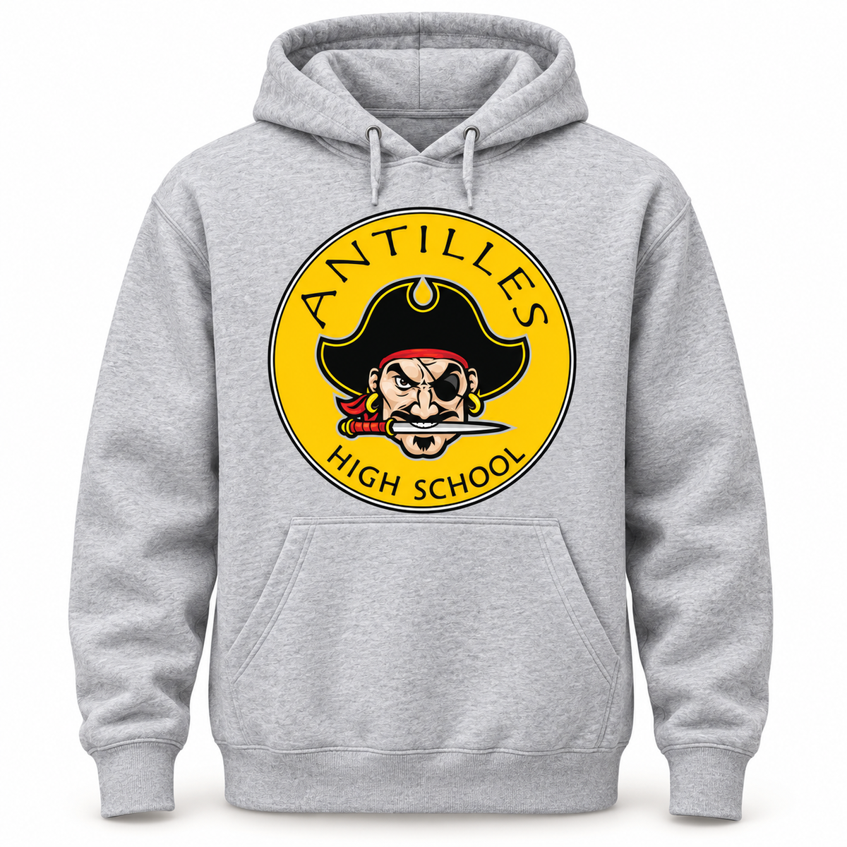 Pullover Hoodie | CLASSIC | Grey | New Pirate — logo only