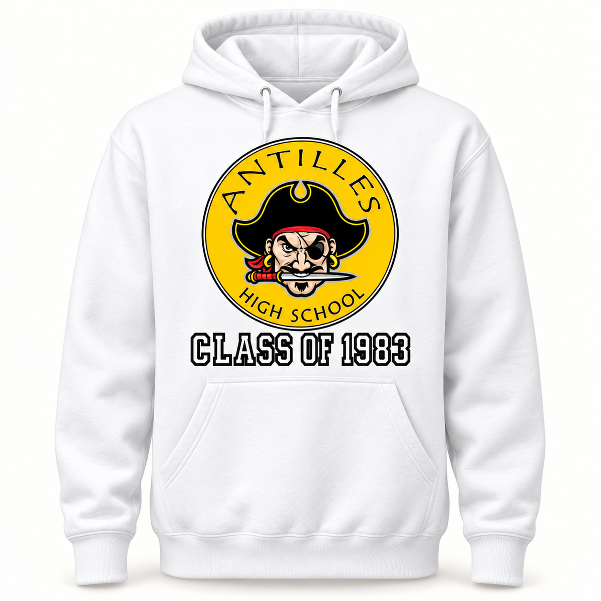 Pullover Hoodie | CLASSIC+ | White | New Pirate — sample CLASS OF 1983