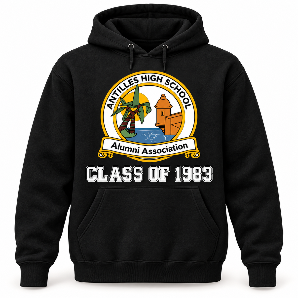 Pullover Hoodie | CLASSIC+ | Black | AHSAA — sample CLASS OF 1983