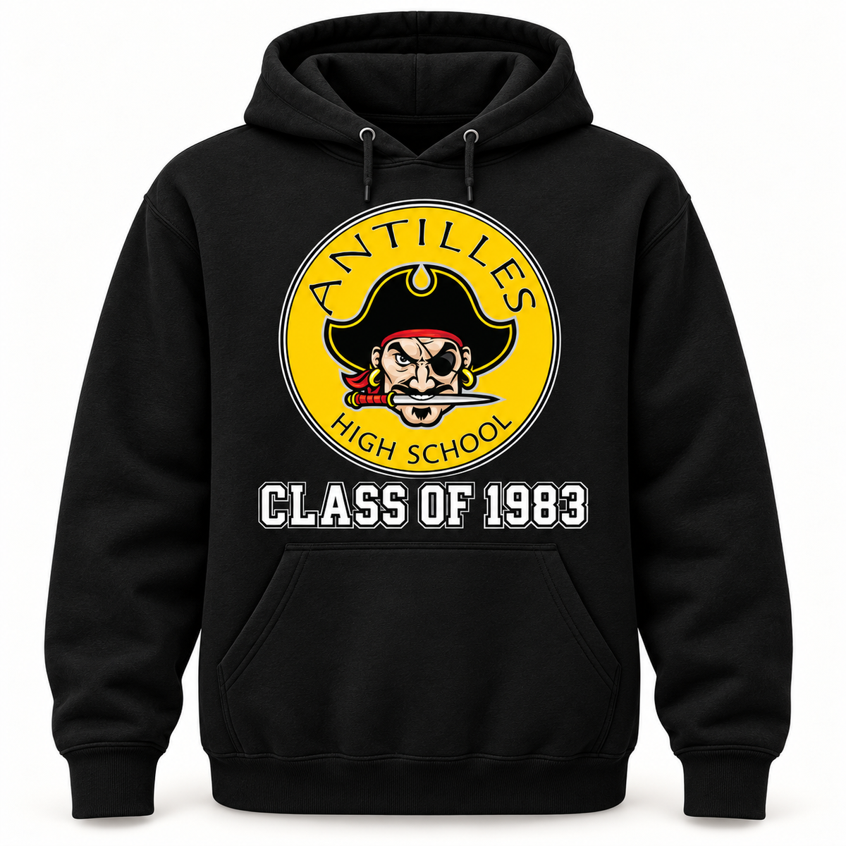 Pullover Hoodie | CLASSIC+ | Black | New Pirate — sample CLASS OF 1983