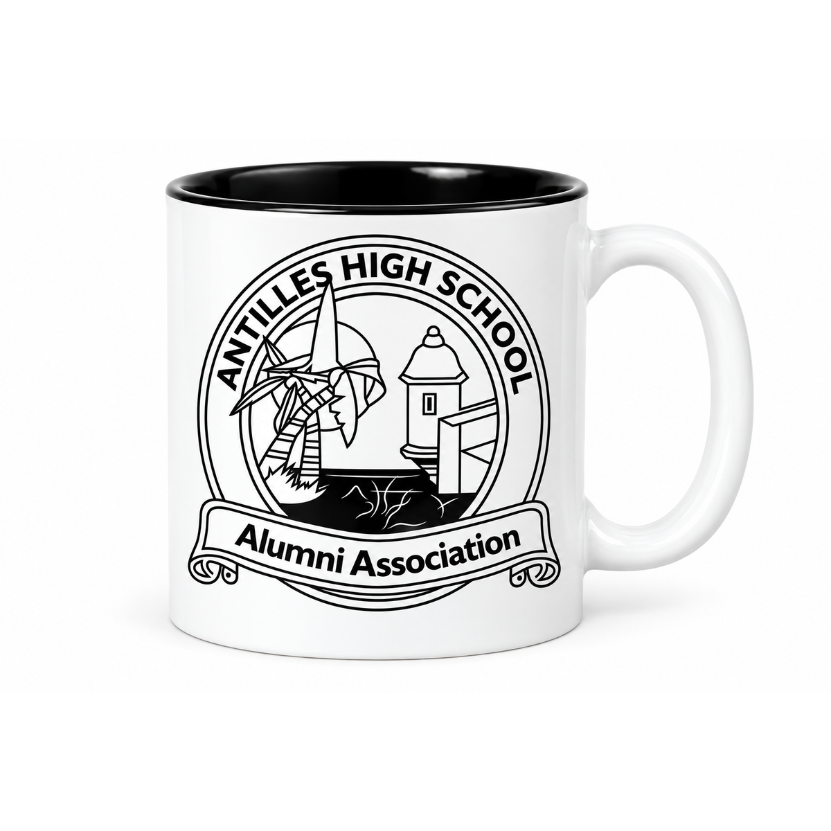 Antilles High School Alumni Association Ceramic Mug — 12 oz — classic, logo only