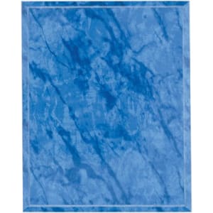 5" x 7" Bright Blue Marble Finish Plaque