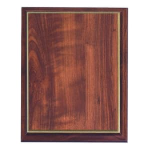 8" x 10" Cherry Finish Plaque with Gold Cove