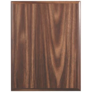 8" x 10" Walnut Finish Plaque with Cove Edge