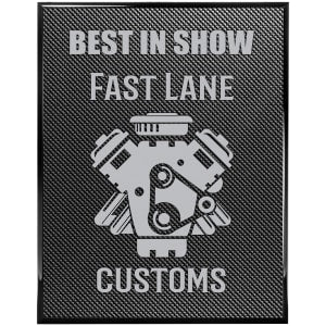 8" x 10" Piano Carbon Fiber Finish Plaque