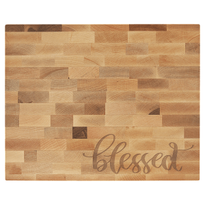 16" x 13" x 1 1/2" Maple Butcher Block Cutting Board