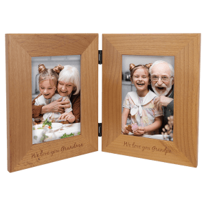 5" x 7" Genuine Red Alder Dual Picture Frame (Frame Only-Alder Plate Sold Separately)