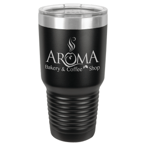 Polar Camel 30 oz. Black Ringneck Tumbler with Standard Lid