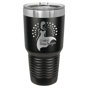 Polar Camel 30 oz. Black Ringneck Tumbler with Slider Lid