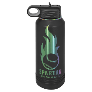 Polar Camel 32 oz. Black/Prism Water Bottle