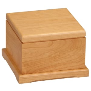 3 1/4" Red Alder Pet Urn with Laserable Lid