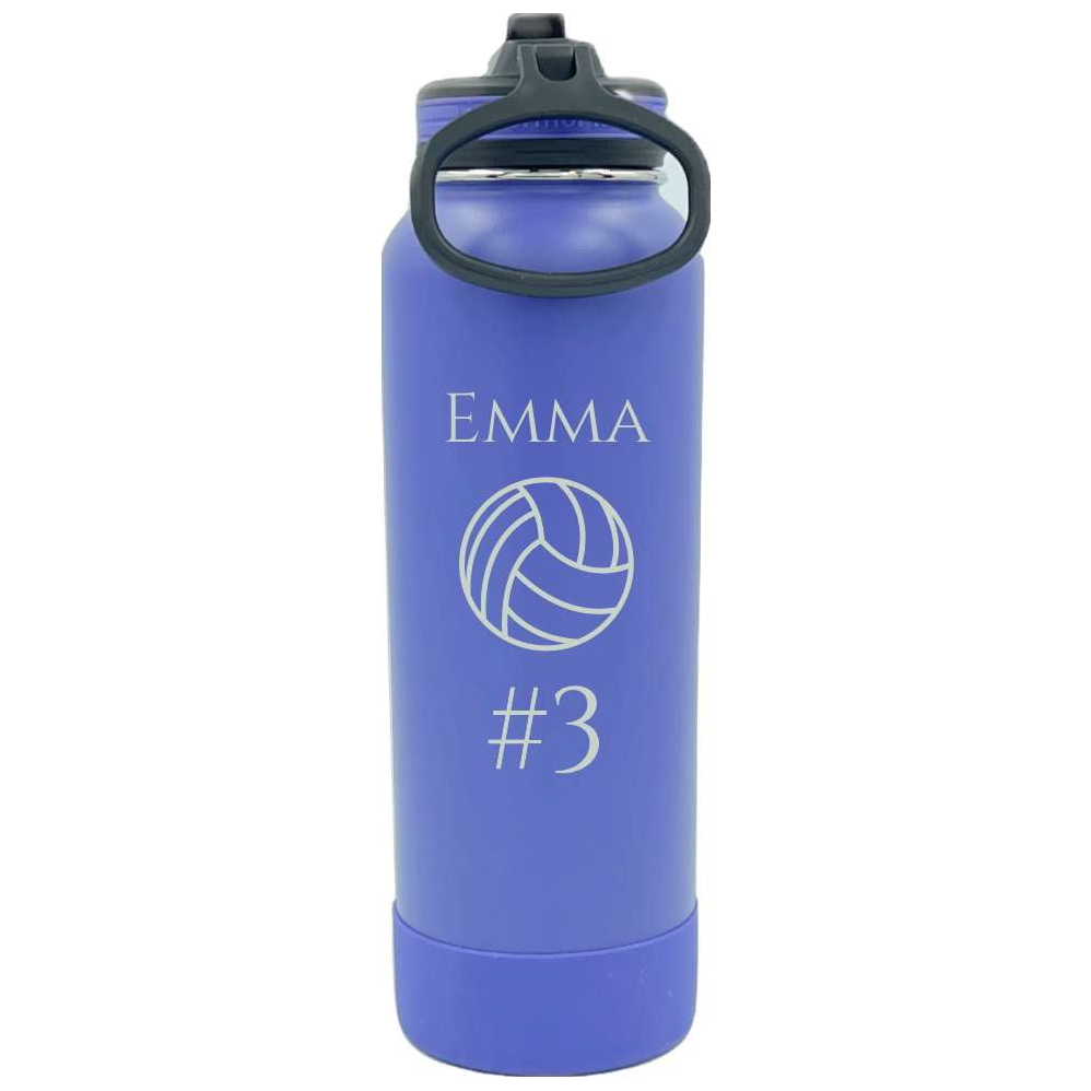 Engraved 40 oz (1.18 l) Thermoflask Water Bottle - Gold Camp Engraving