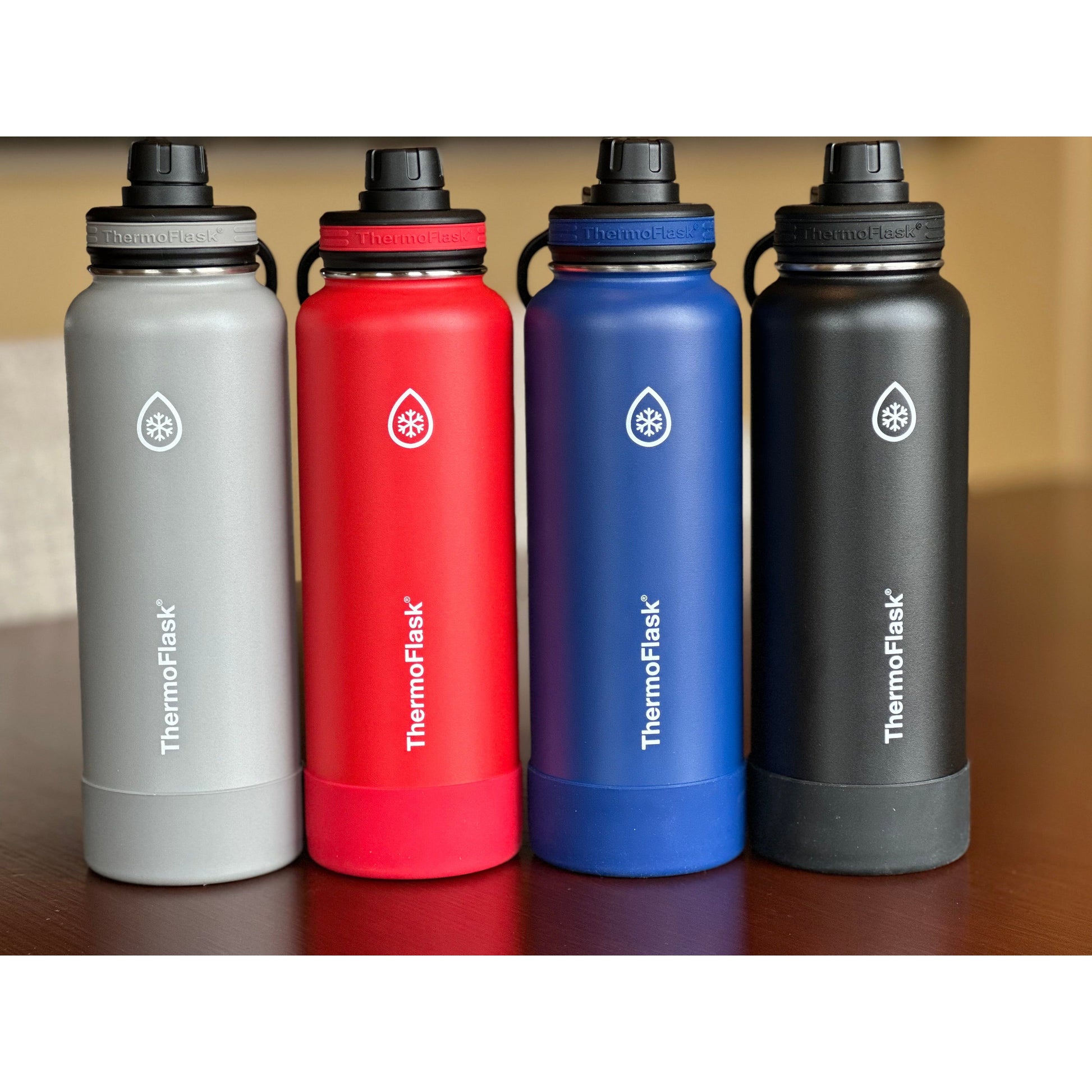 Thermoflask Double Stainless Steel Insulated Water Bottle 40 oz Cobalt