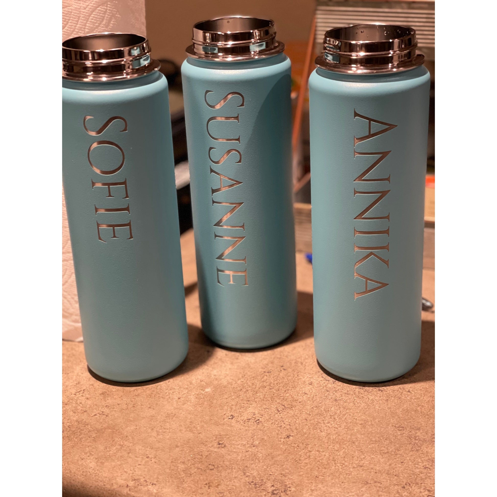 Engraved 24 oz (750ml) Thermoflask Water Bottle